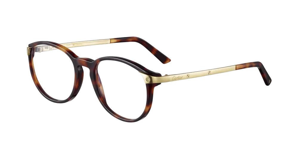 メガネ Cartier Cartier - CT0008O - 002 havana havana transpa CT0008O Eyeglasses - Cartier Authorized Retailer